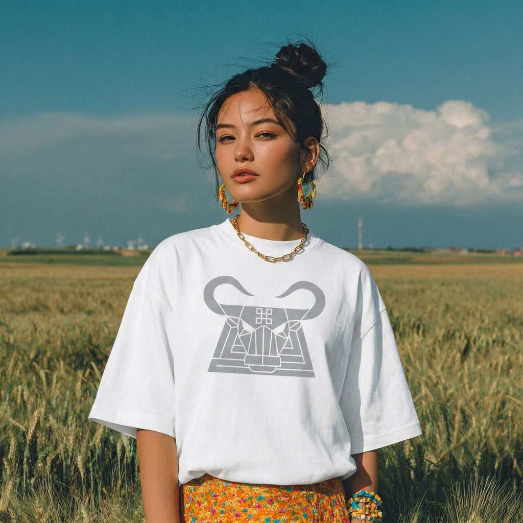 Unisex Hmong Strong oversized high neck t-shirt